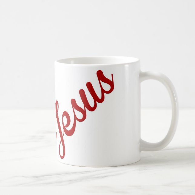 Café Caneca de Jesus da equipe vermelha e preta (Direita)