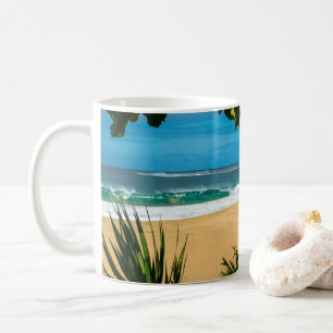 Café Caneca de Kauai da praia de Ke'e