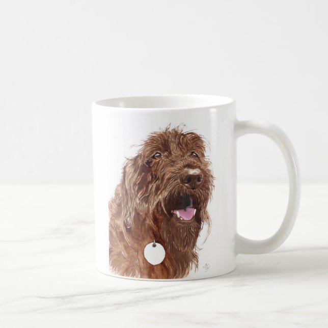 Café Caneca de Labradoodle #1 do chocolate (Direita)