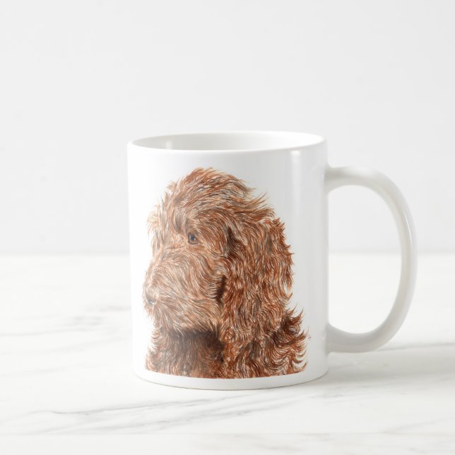 Café Caneca de Labradoodle #2 do chocolate (Direita)