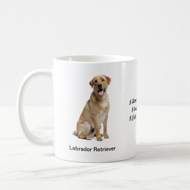 Café Caneca de labrador retriever - com dois imagens e (Esquerda)