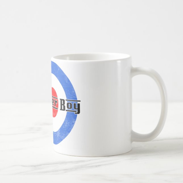 Café Caneca de Lambretta do menino do patinete (Direita)