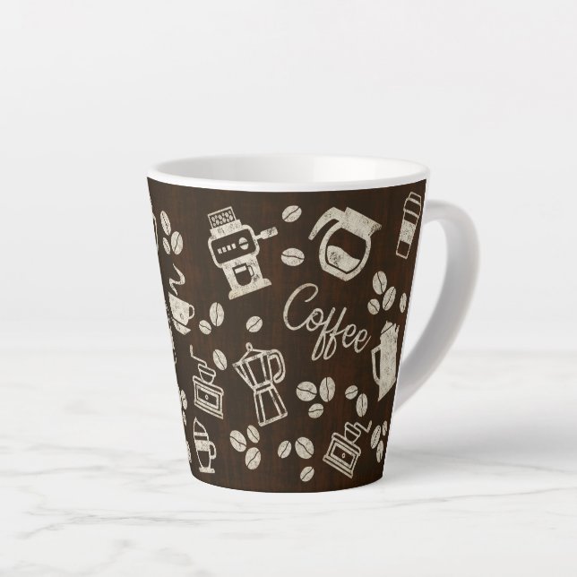 Café - Caneca de Latte de 350 ml (Ângulo direito)