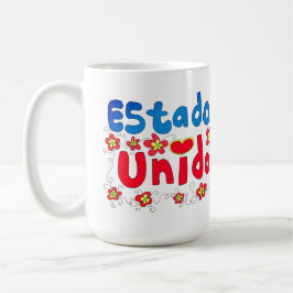 Café caneca de latte dos estados unidos