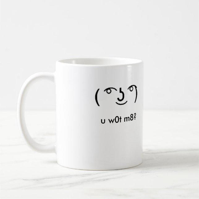Café Caneca de Lenny "u w0t m8" (Esquerda)