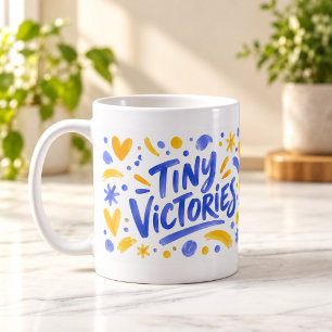 Café Caneca de Lettering de Pinceladas Pequenas Vitória
