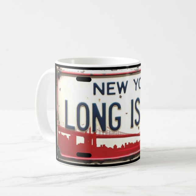 Café Caneca de Licença de Long Island (Frente Esquerda)