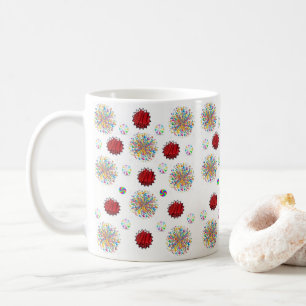 Café Caneca de Licor de Cereja Vermelha