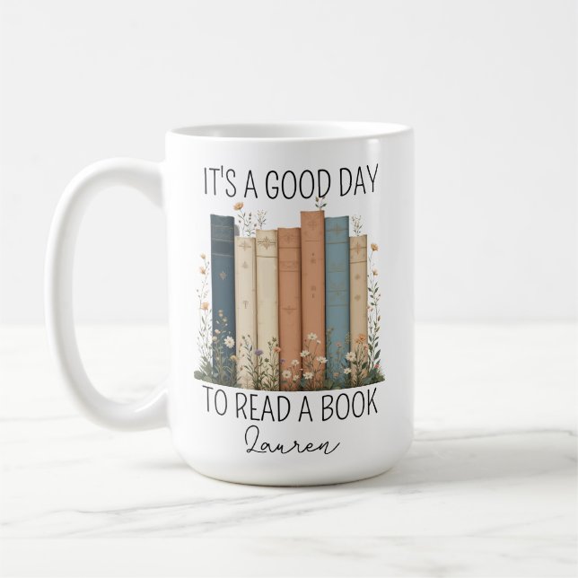 Café Caneca de Livro, Caneca de Leitor, Caneca de Amant (Esquerda)