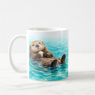Café Caneca de Lontras Nadando
