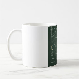 Café Caneca de Lousa de Física e Matemática Equações