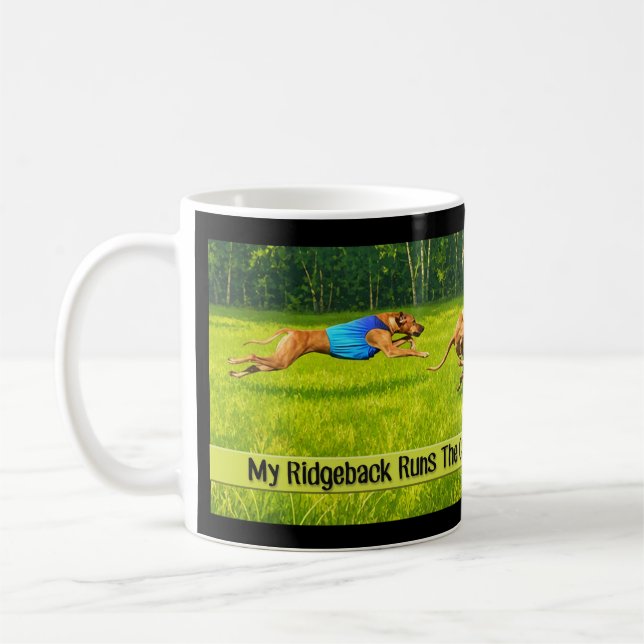 Café Caneca de Lure Coursing Ridgeback – Financie o Cao (Esquerda)