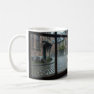 Café Caneca de Luz de Taverna Belga Chuvosa