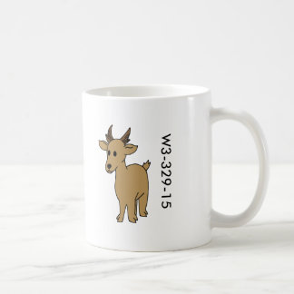 Café Caneca de madeira do antílope do crachá