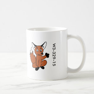 Café Caneca de madeira do Fox do crachá