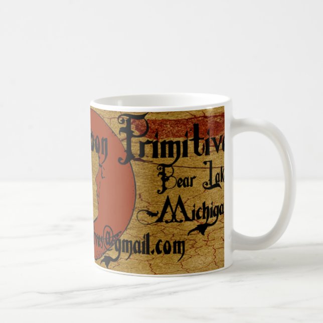 Café Caneca de madeira do tom da lua má (Direita)