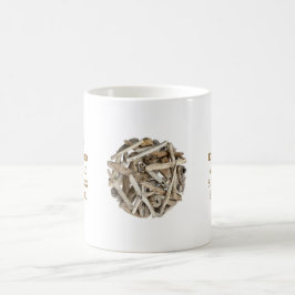 CAFÉ CANECA DE MADEIRA FLUTUANTE LINDA COM TEMA DE MADE
