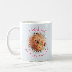 Café Caneca de Mãe de Poodle   Foto & Nome Personalizad