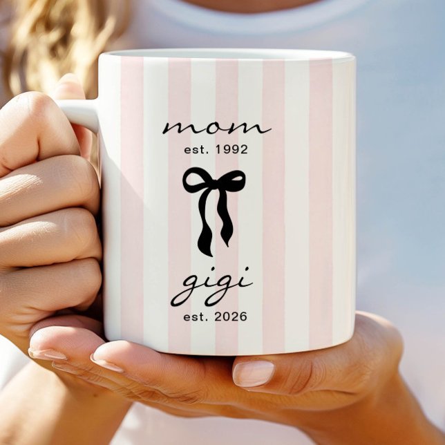 Café Caneca de Mãe para Gigi com Laço (Criador carregado)