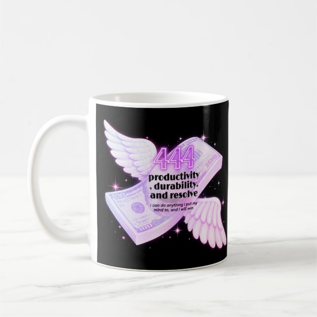 Café Caneca de Manifestação de Dinheiro Número do Anjo  (Esquerda)