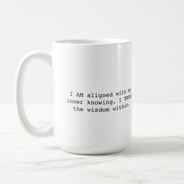 Café Caneca de Mantras Conhecimento Interior com Portal (Esquerda)