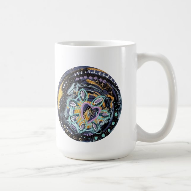 Café Caneca de Mantras Conhecimento Interior com Portal (Direita)