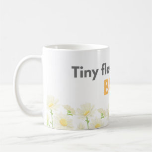 Café Caneca de Margarida de Pequena Flor Grande Alegria