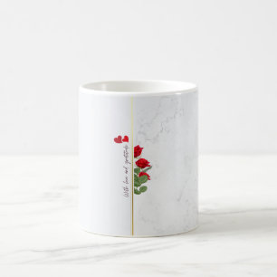 Café Caneca de Mármore de Luxo Dourada – Presente Român