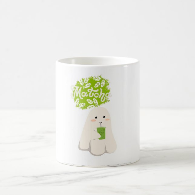 Café Caneca de matcha fofa (Centro)
