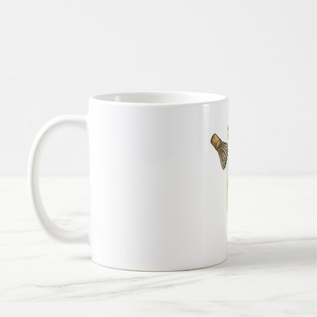 Café Caneca de matcha latte fofa (Esquerda)