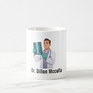 Café Caneca de Médico Ortopédico Cartoon – Ilustração d