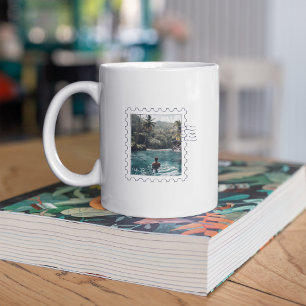 Café Caneca de Memória de Foto de Carimbo de Viagem Per