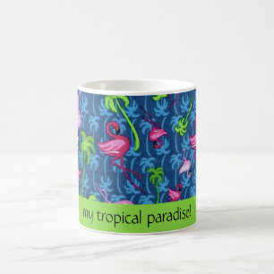 Café Caneca de Mensagem Paraíso Trpoical
