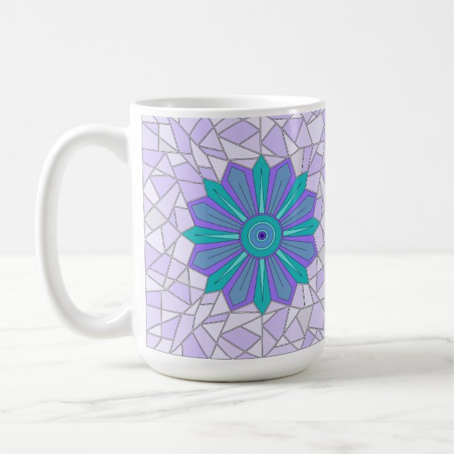 CAFÉ CANECA DE MIX DE VERDE E AZUL (Esquerda)