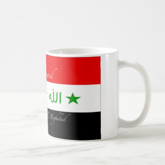 Café Caneca de Mohammed - bandeira velha de Iraque