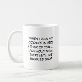 Café Caneca de Molho de Biscoito Engraçada | Texto Edit