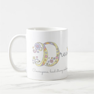 Café Caneca de monograma com significado do nome com le