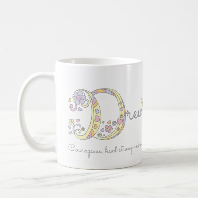 Café Caneca de monograma com significado do nome com le (Esquerda)