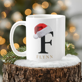 Café Caneca de Monograma de Natal