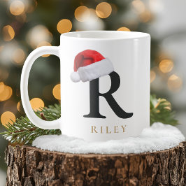 Café Caneca de Monograma de Natal