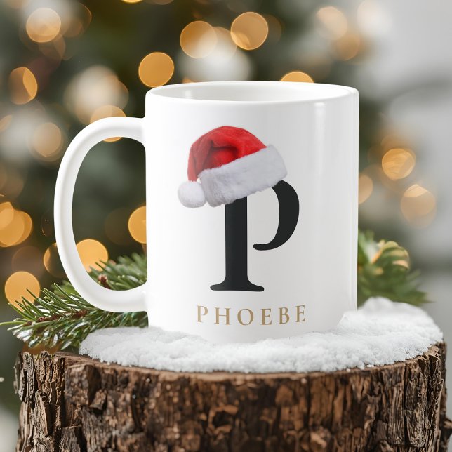 Café Caneca de Monograma de Natal (Criador carregado)