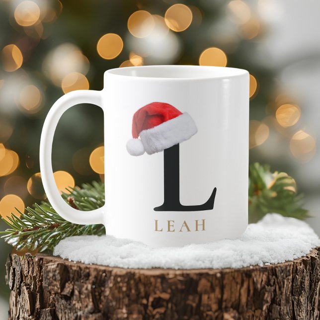 Café Caneca de Monograma de Natal (Criador carregado)