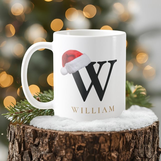 Café Caneca de Monograma de Natal (Criador carregado)