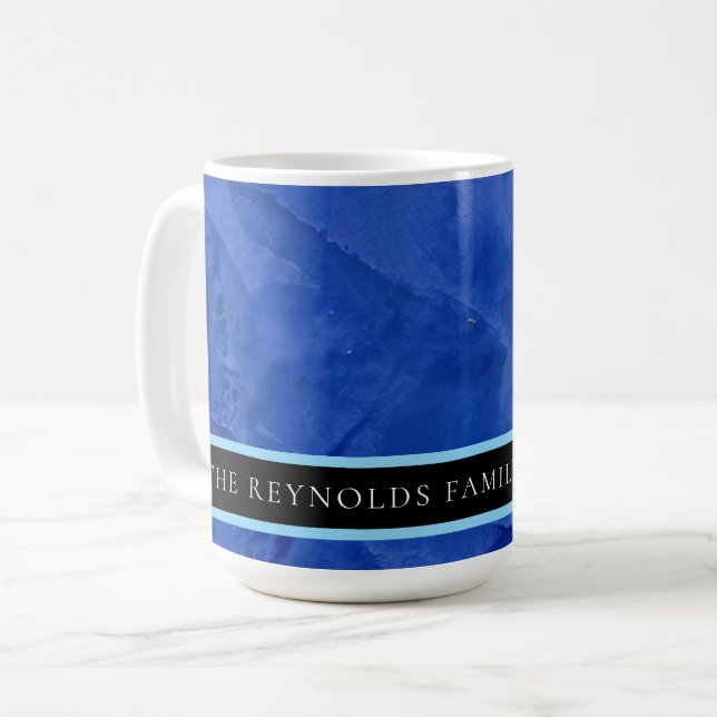 Café Caneca de Monograma Personalizado com Revestimento (Frente Esquerda)
