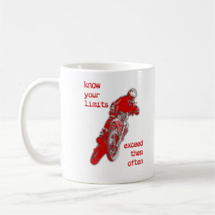 Café Caneca de Motocross de Moto de Trilha Exceda Seus 