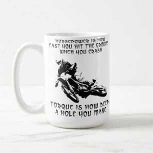 Café Caneca de Motocross de Moto de Trilha Torque Hole