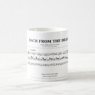 Café Caneca de música de órgão de tubos assustadora de