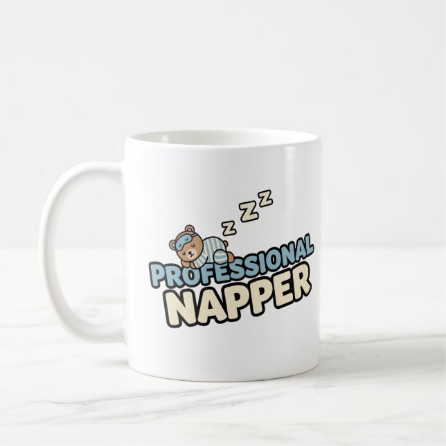 Café Caneca de Napper Profissional - Urso de Cartoon Bo (Esquerda)