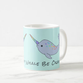 Café Caneca de Narwhal do arco-íris