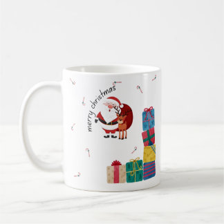 Café Caneca de Natal Alegre Minimalista